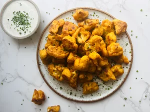 Gluten Free Buffalo Cauliflower with Dairy Free Ranch