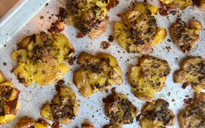 Chimichurri Smashed Potatoes