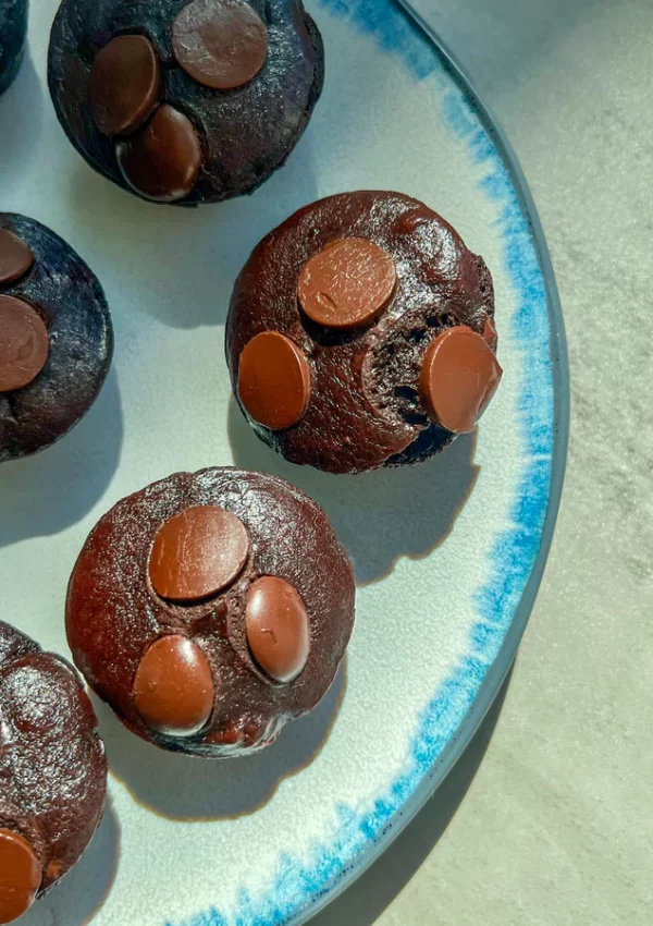 High Protein Mini Chocolate Chip Muffins