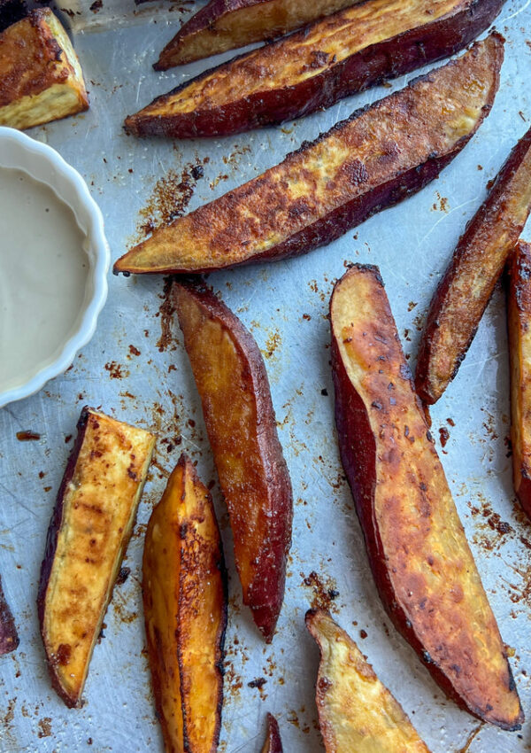 Miso Honey Roasted Sweet Potatoes