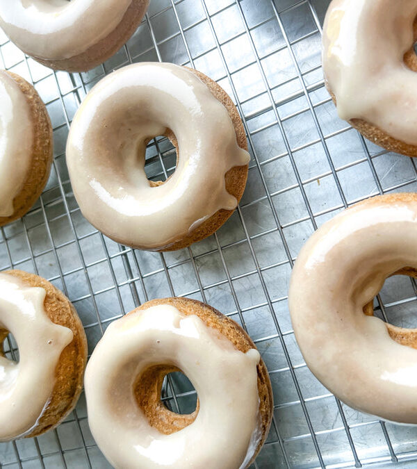 Paleo Glazed Cake Donuts