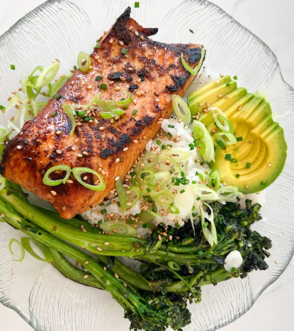 Teriyaki Salmon Bowls (gluten free!)