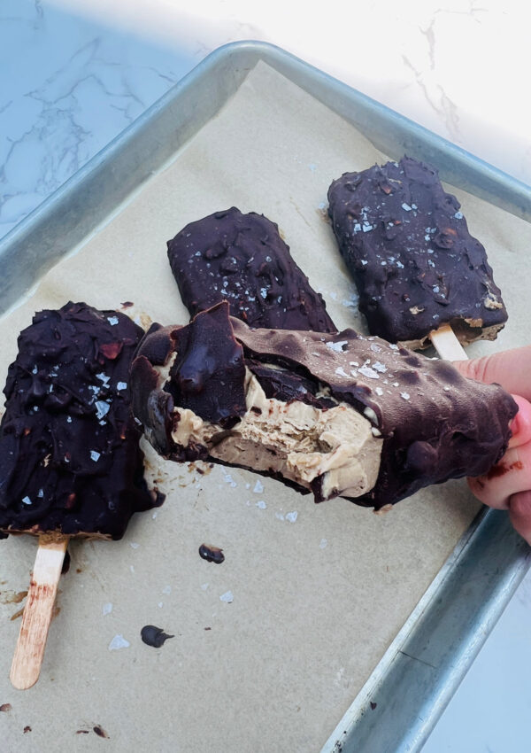 Vegan Coffee Almond Ice Cream Bars