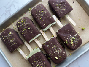 Vegan Pistachio Ice Cream Bars