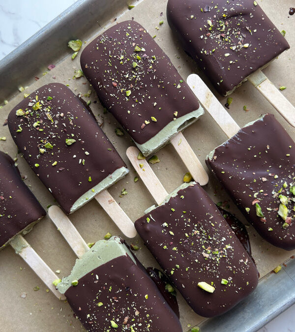 Vegan Pistachio Ice Cream Bars